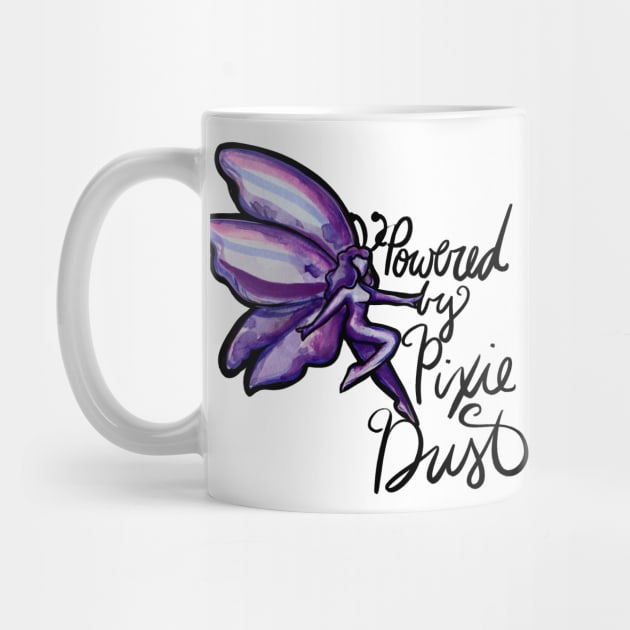 Powered by Pixie Dust Purple Fairy by bubbsnugg